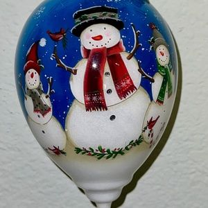 Ne'Qwa ART ORNAMENT NIB" Snowflakes, Friendship, Winter Cheer 7221112 large